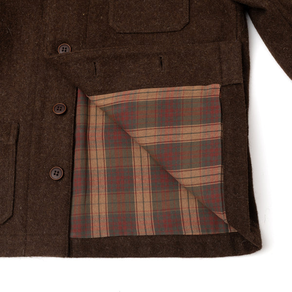 Veste "LA BESOGNE" Laine burel Marron