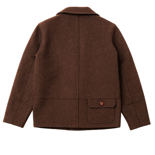 Veste "LA BESOGNE" Laine burel Marron