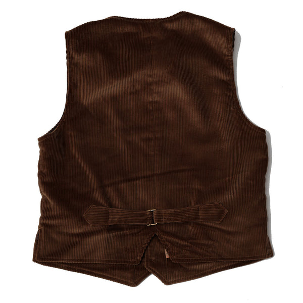Gilet "ELEGANT" Velours marron