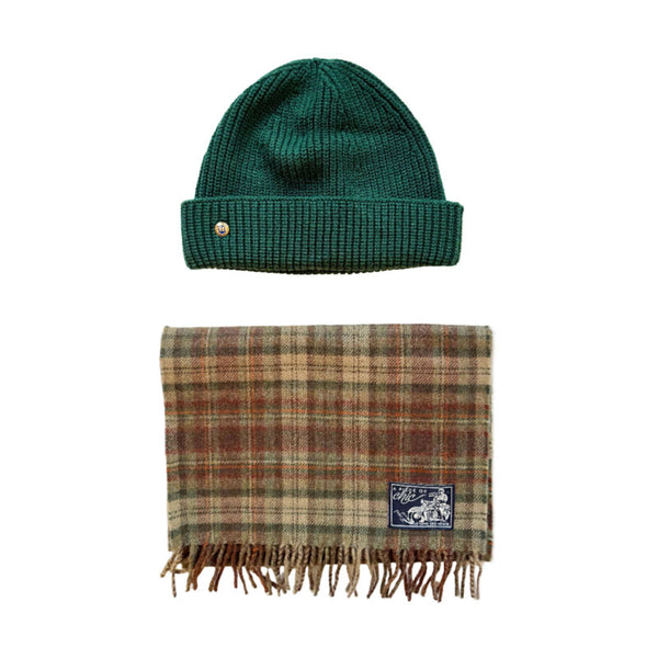 Pack Echarpe "Midlands" & Bonnet vert