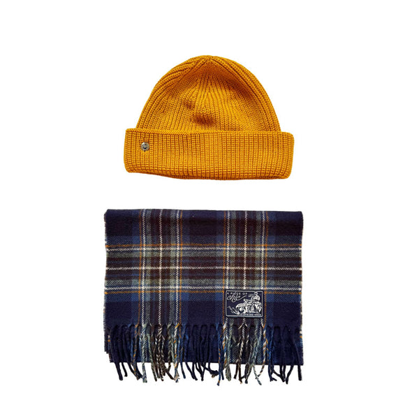 Pack Echarpe "Briton" & Bonnet Curry