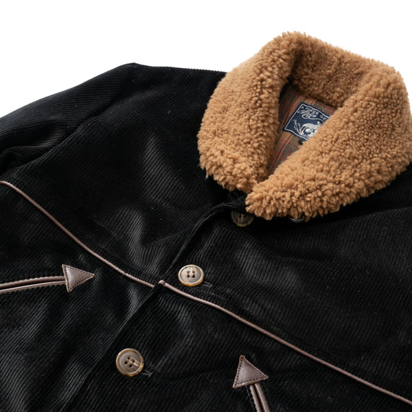 Manteau  "Hunter" velours noir
