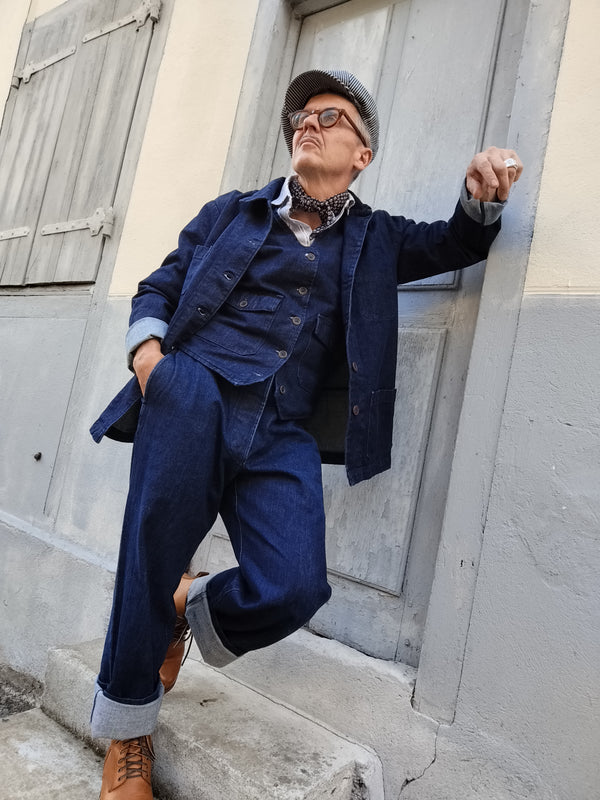 Gilet "ELEGANT" DENIM 14oz