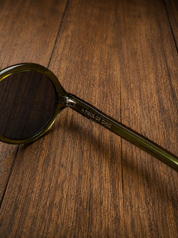 Lunettes "La Ménilmontant" vert chartreuse