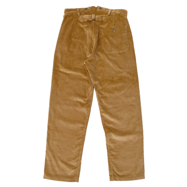 PANTALON "MANARD" VELOURS Gold