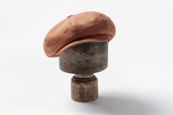 Casquette "PAPERBOY" HBT coton rouille