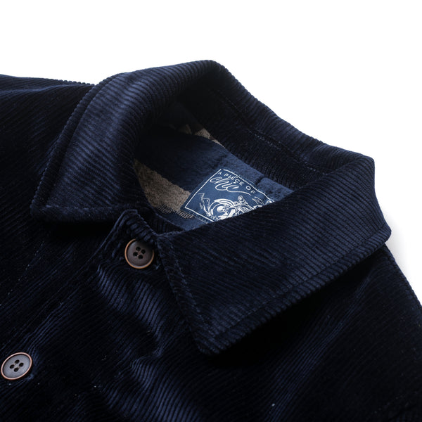 Blouson "Bootlegger" velours marine