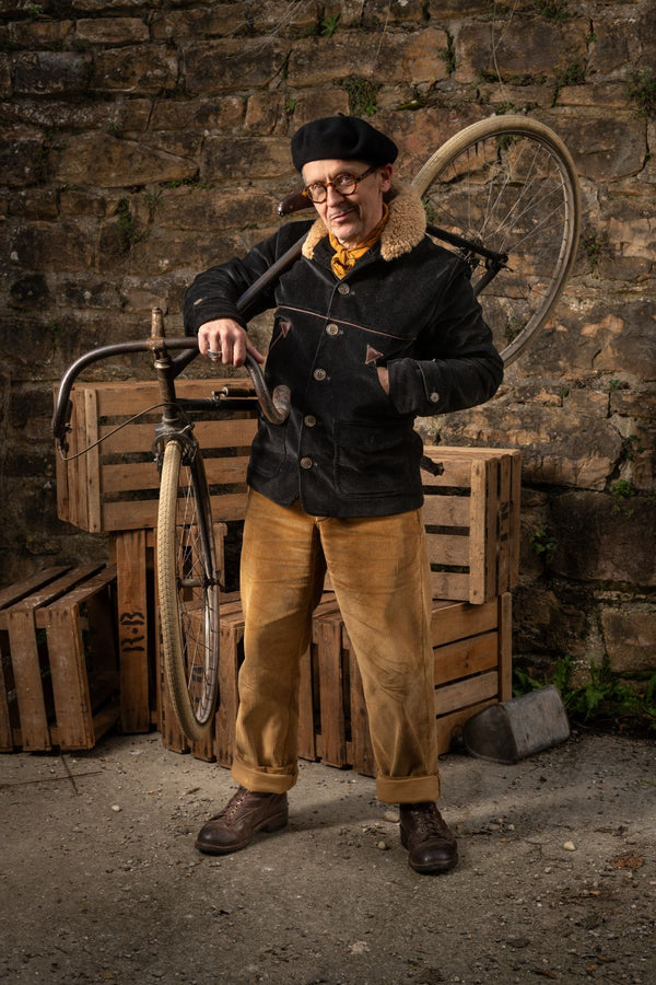 Manteau  "Hunter" velours noir