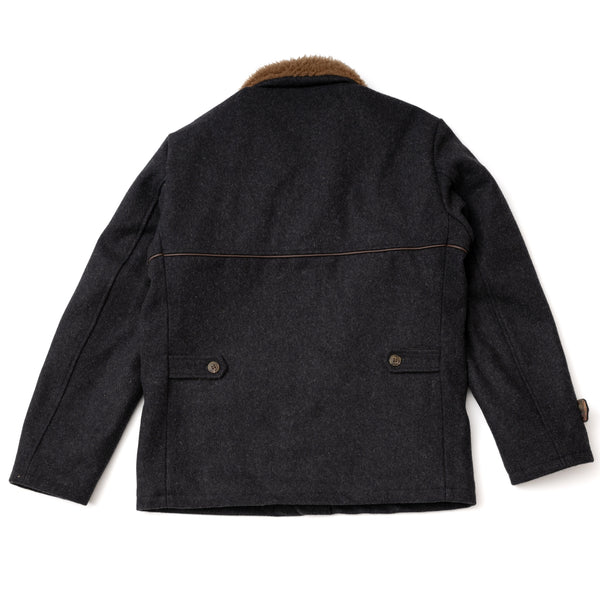Manteau  "Hunter" Laine burel anthracite