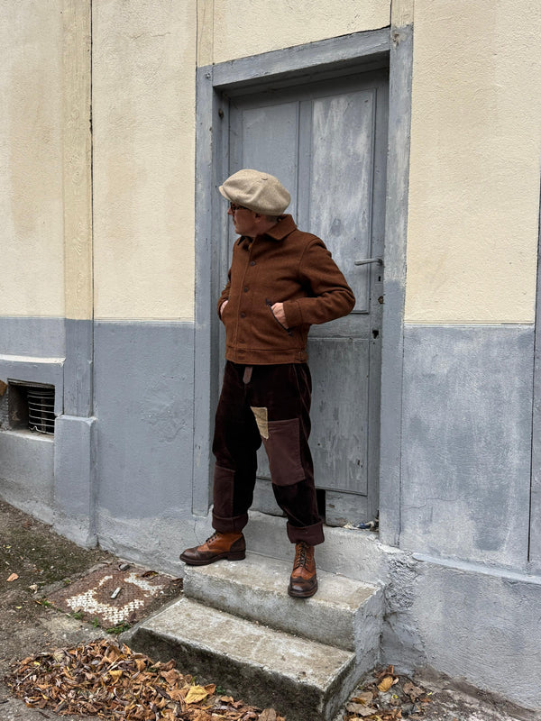 Blouson "Bootlegger" laine burel  rust