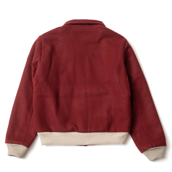 Blouson "Torpedo" laine burel  burgundy