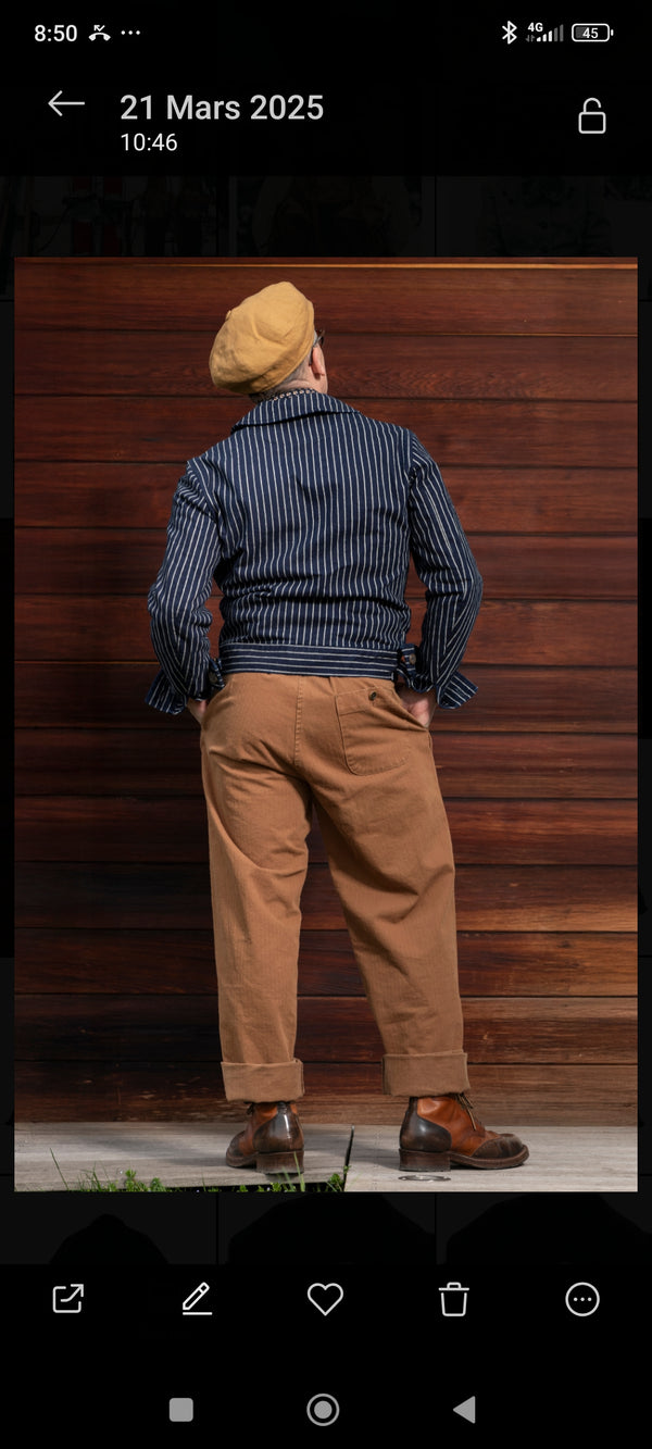 Pantalon de travail HBT "Le Manard" Japanese HBT
