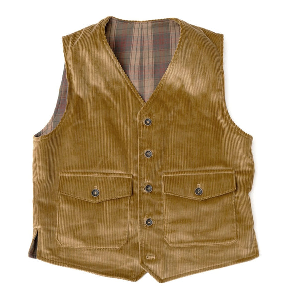 Gilet "ELEGANT" Velours gold