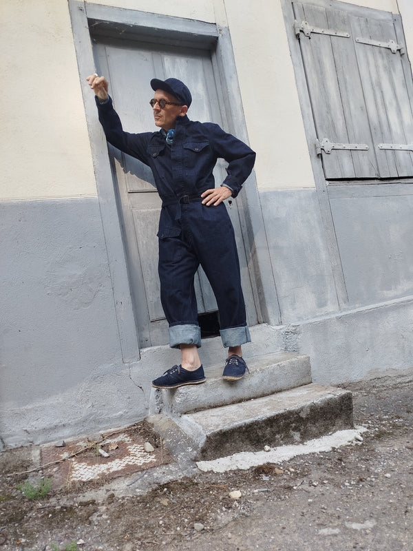Combinaison"Tankist" denim 14 oz