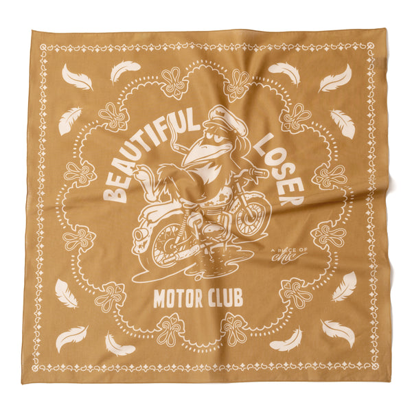 Foulard en coton "BEAUTIFUL LOSER moutarde