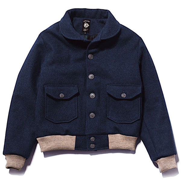 Blouson "Torpedo" laine burel  Marine