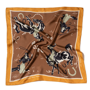 Carré de soie "RODEO TOUR 1948"