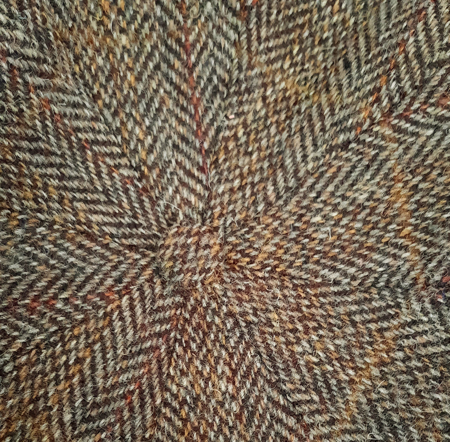 Casquette "PAPERBOY"   Harris Tweed chevron