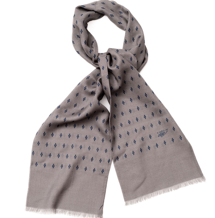 Echarpe laine et soie "CLASSIC" Gris