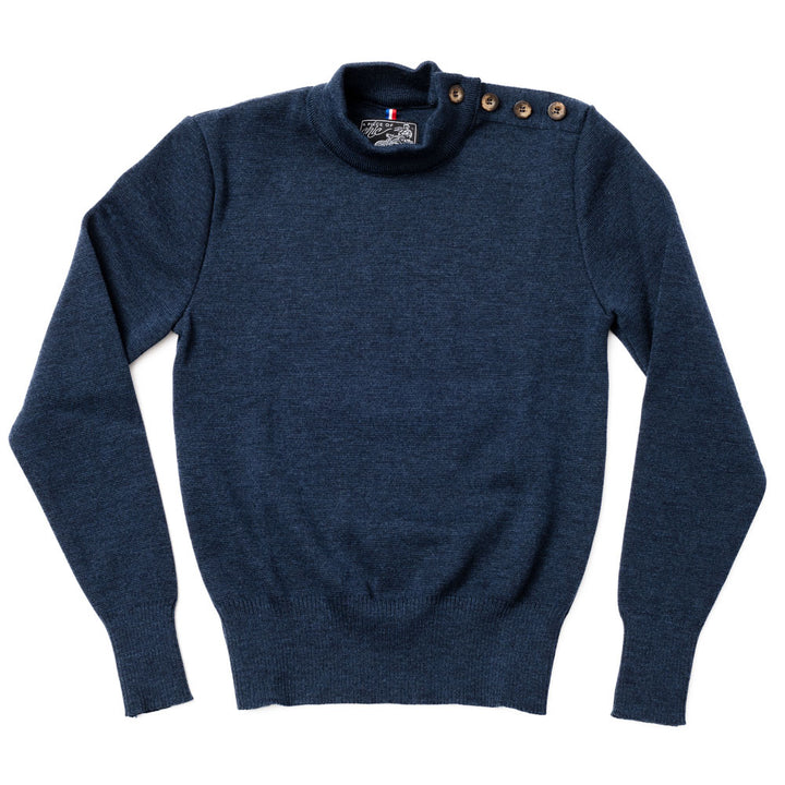 Pull "Mariner" bleu denim