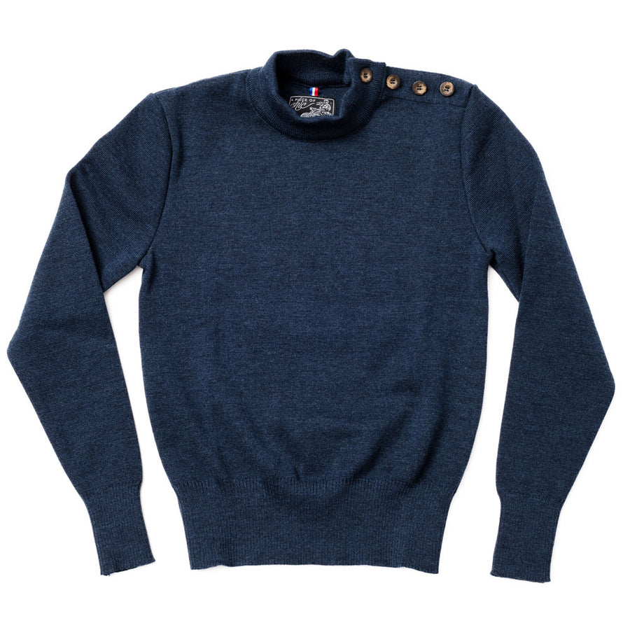 Pull "Mariner" bleu denim