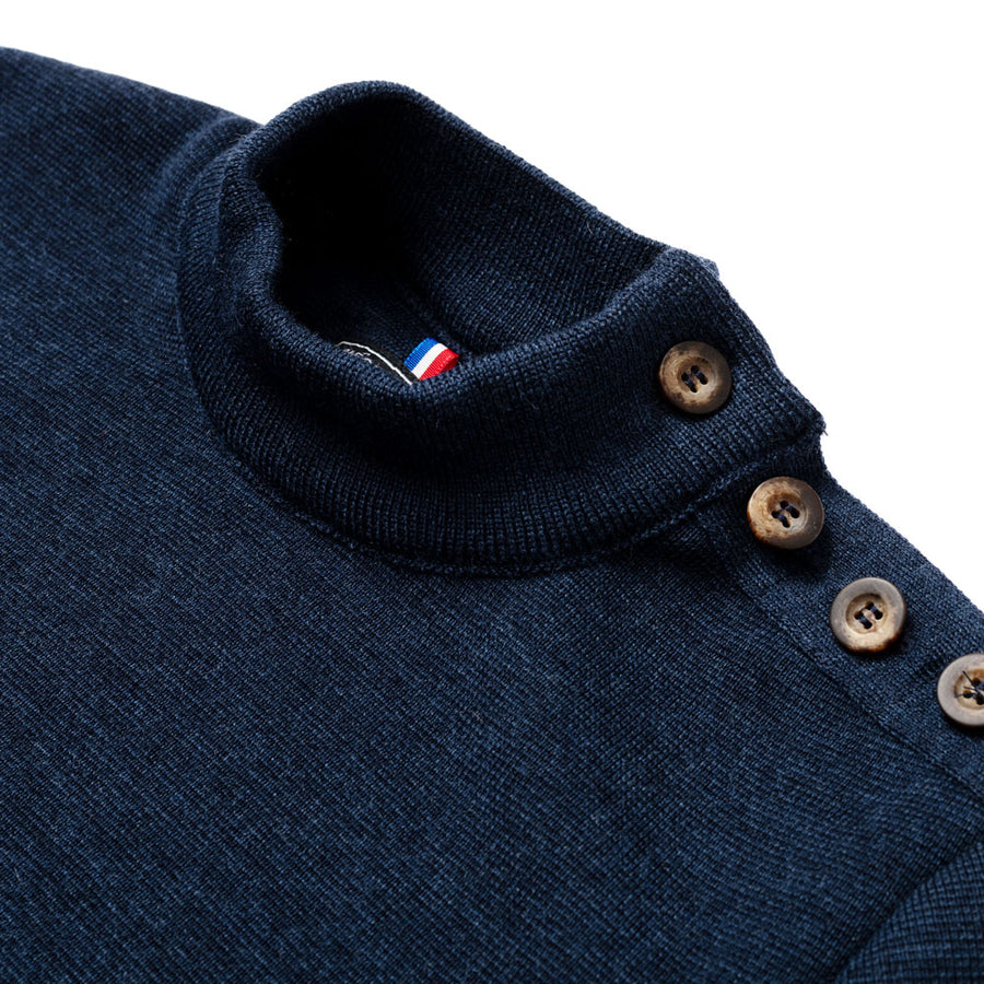 Pull "Mariner" bleu denim