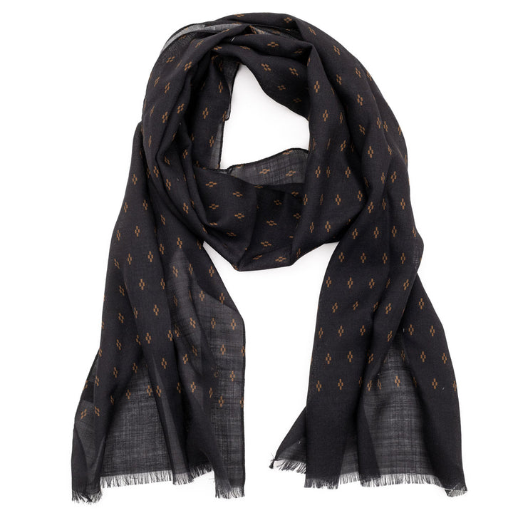 Echarpe Laine et soie "CLASSIC" Noir
