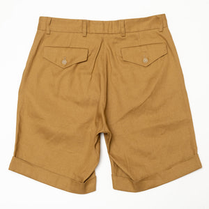 SHORT "SAVANNAH" LIN JAPONAIS OCRE
